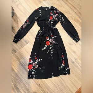 H&M - Black Floral Dress
